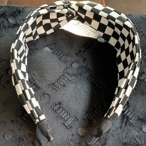Checkered Black and White Headband